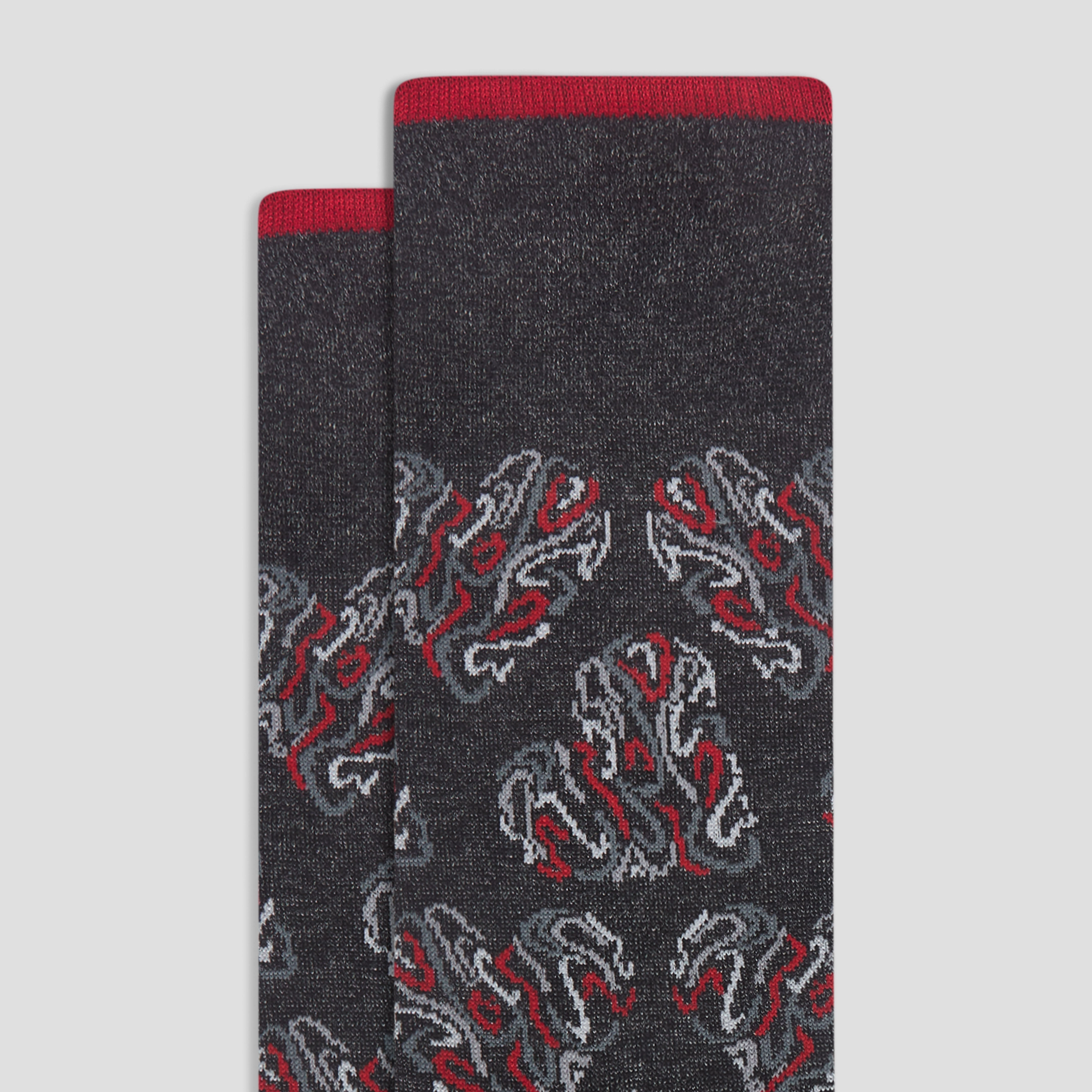 Abstract Mid-Calf Socks
