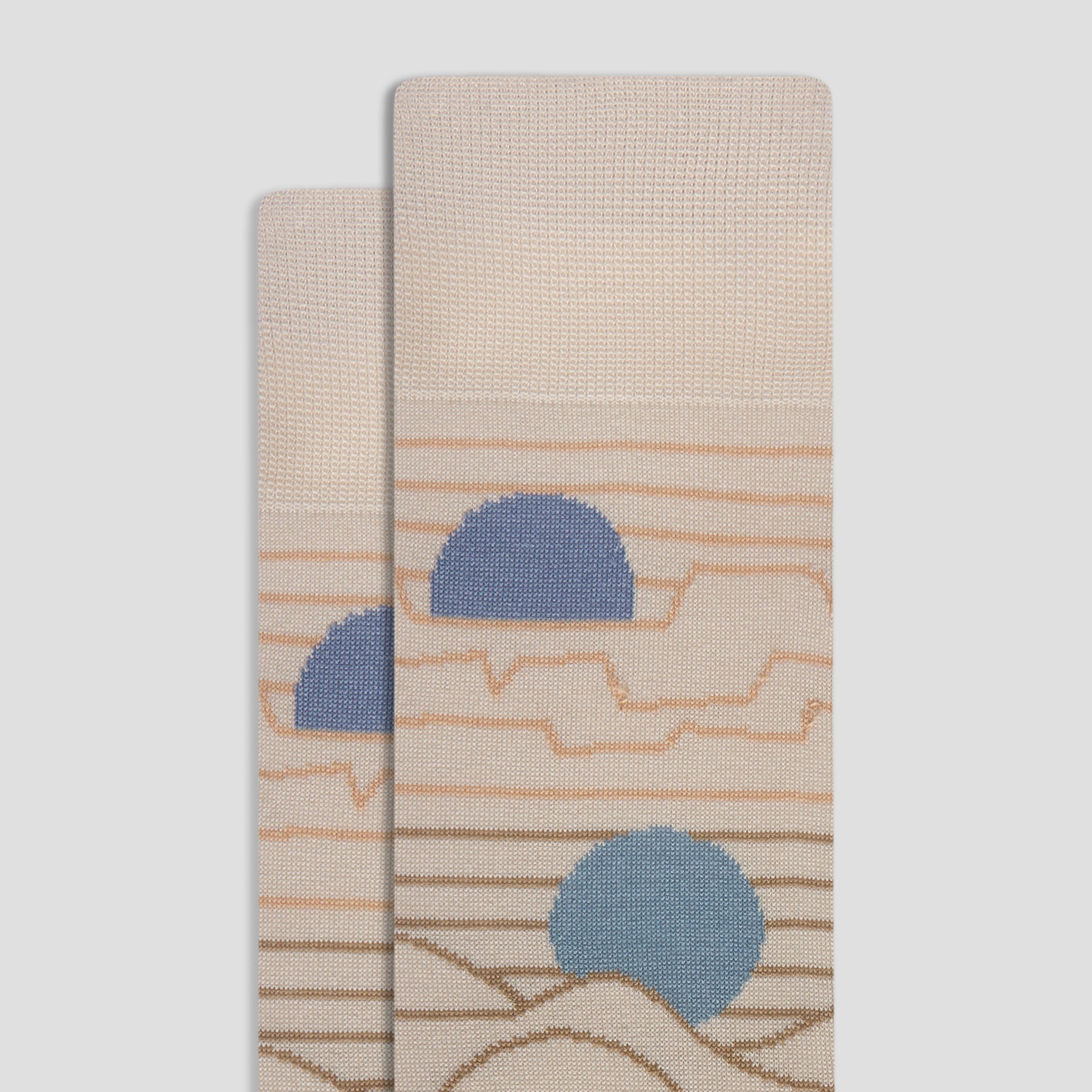 Abstract Mid-Calf Socks