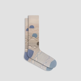 Abstract Mid-Calf Socks