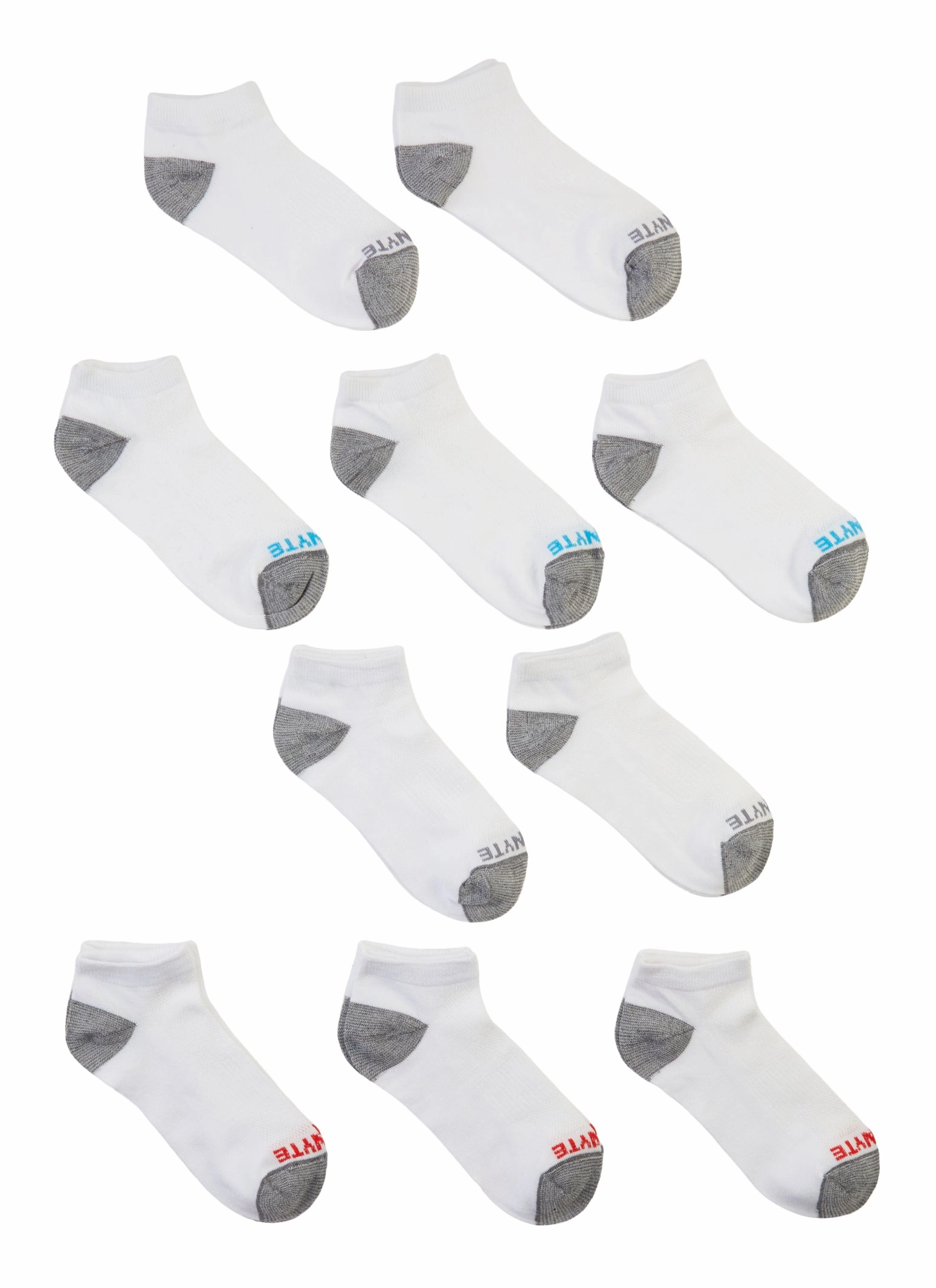 Boys 10 Pack Assorted Ankle Socks