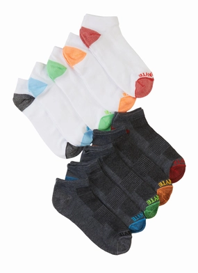 Boys 10 Pack Assorted Ankle Socks