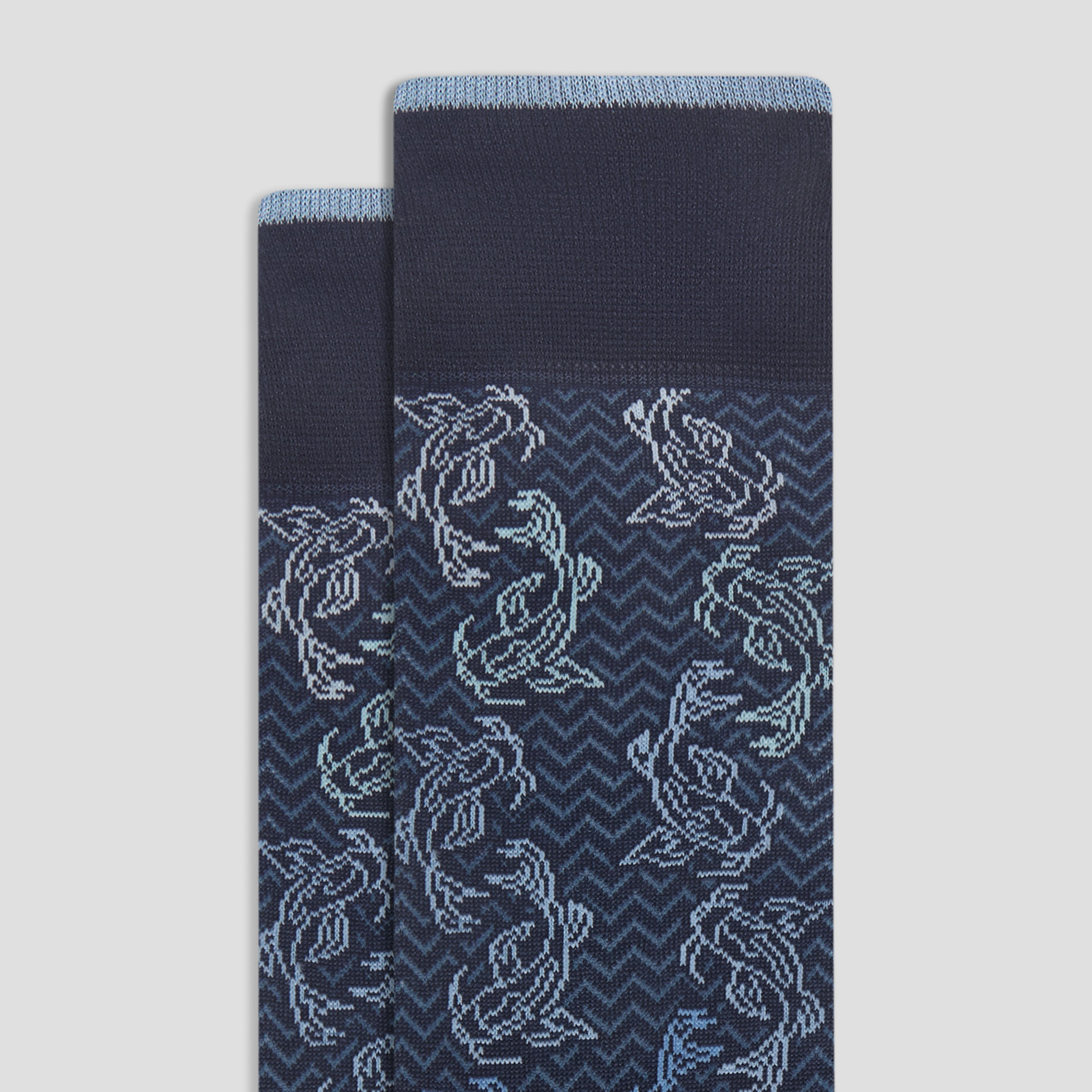 Chevron Abstract Mid-Calf Socks