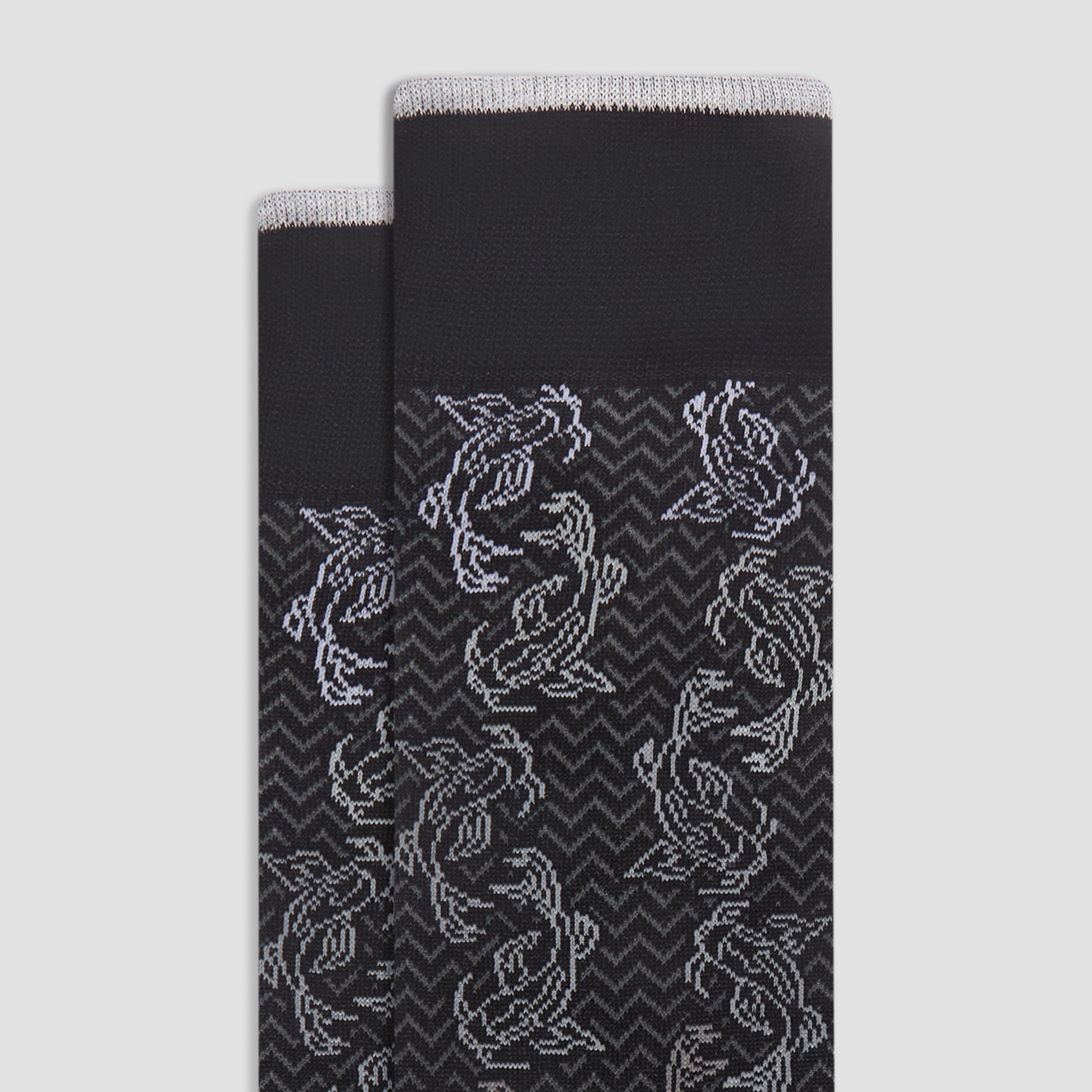 Chevron Abstract Mid-Calf Socks