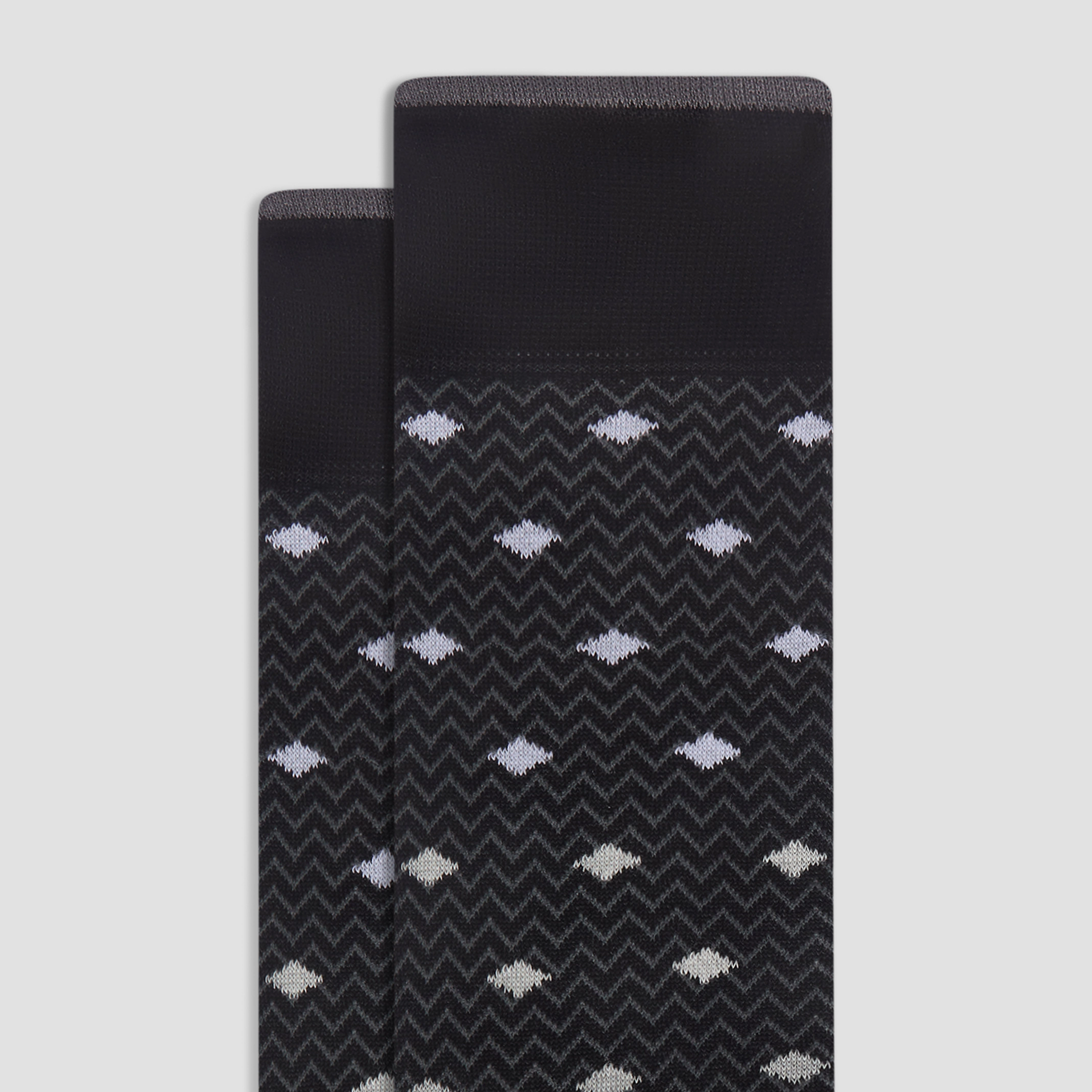 Chevron Geometric Mid-Calf Socks