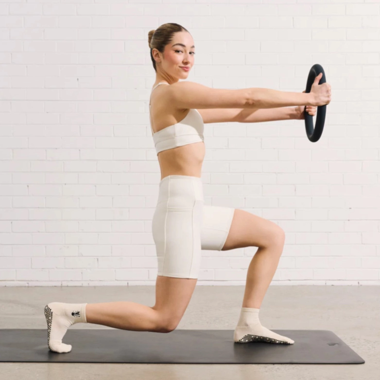 Crew Grip Socks - Black Cat (Barre / Pilates)