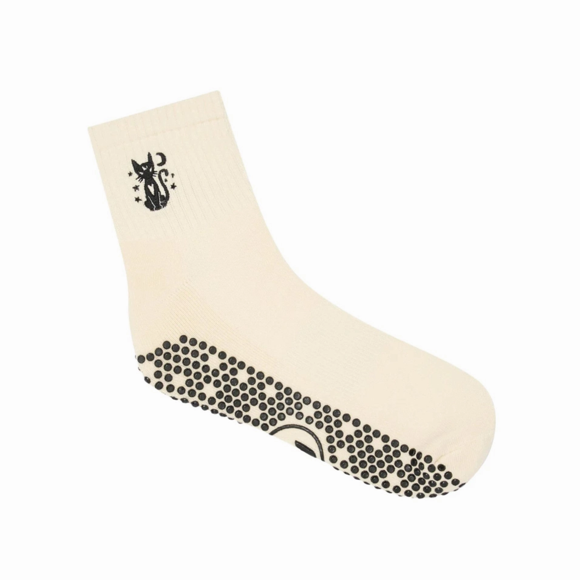 Crew Grip Socks - Black Cat (Barre / Pilates)