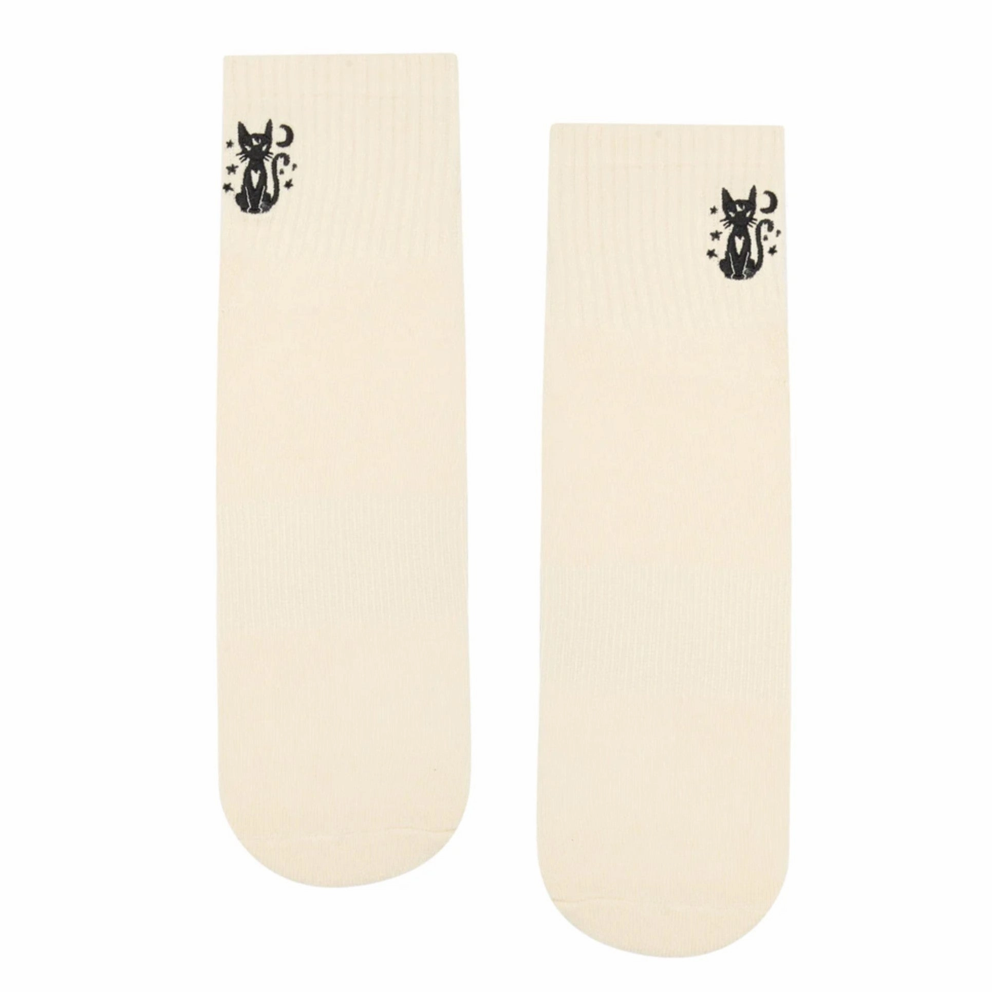 Crew Grip Socks - Black Cat (Barre / Pilates)