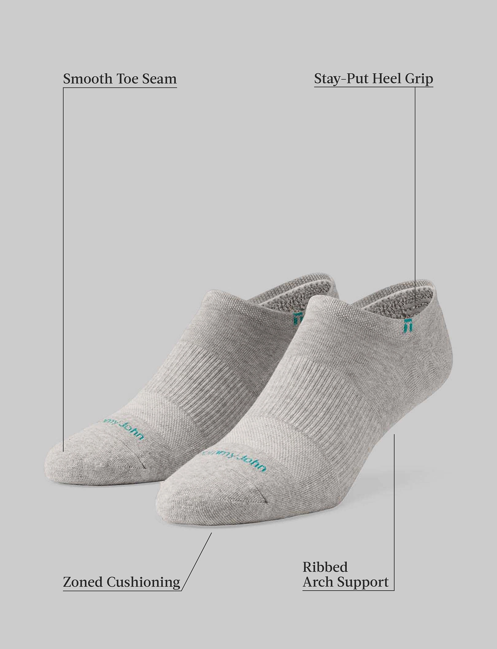 Cushioned No Show Sock (3-Pack)
