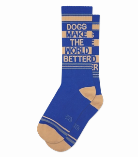 Dogs Make The World Better - Gym Crew Socks