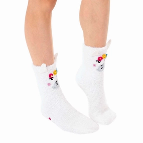 Fuzzy Llama Non-Skid Slipper