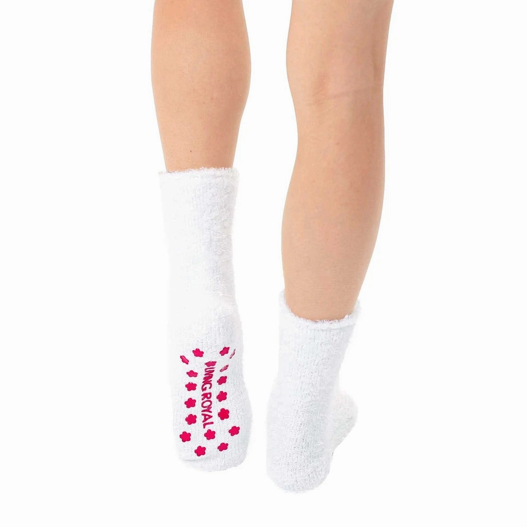 Fuzzy Llama Non-Skid Slipper