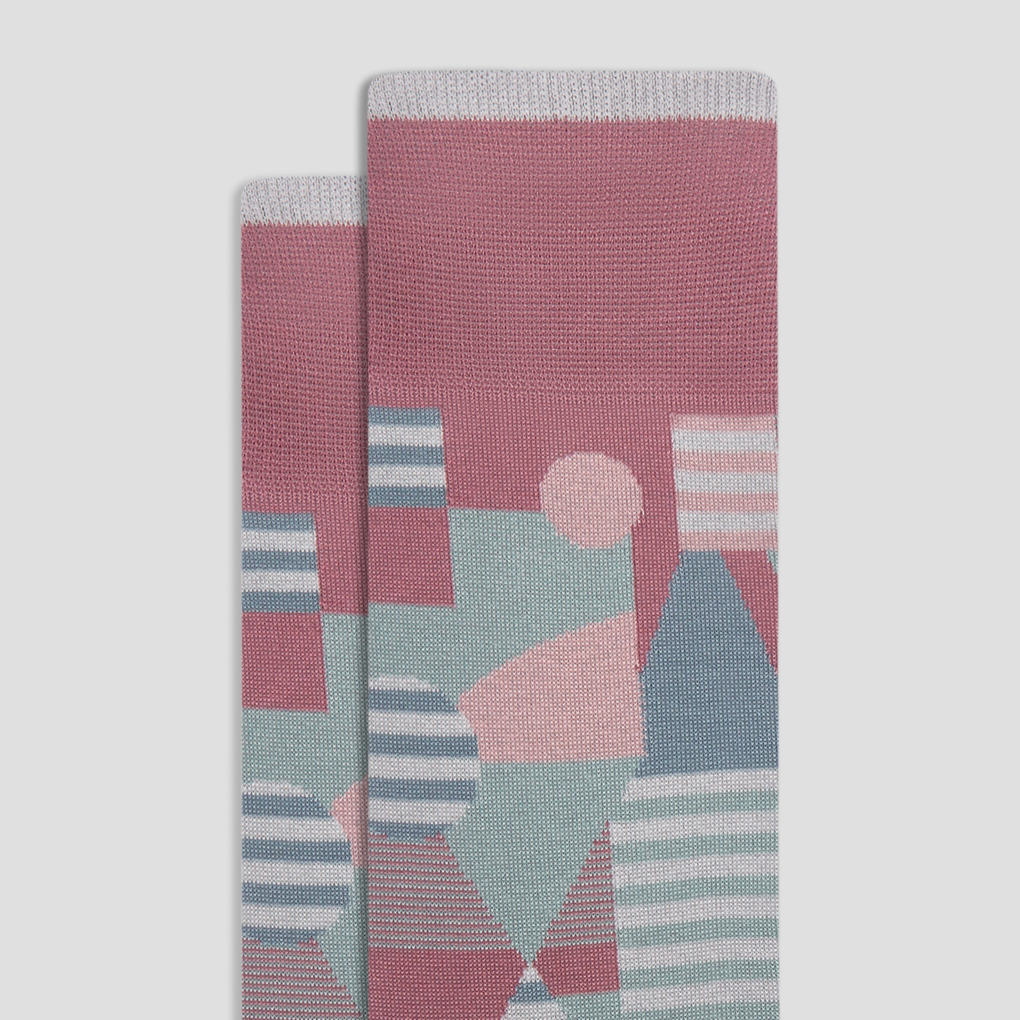 Geometric Mid-Calf Socks