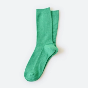 Kelly Green Cotton Sock
