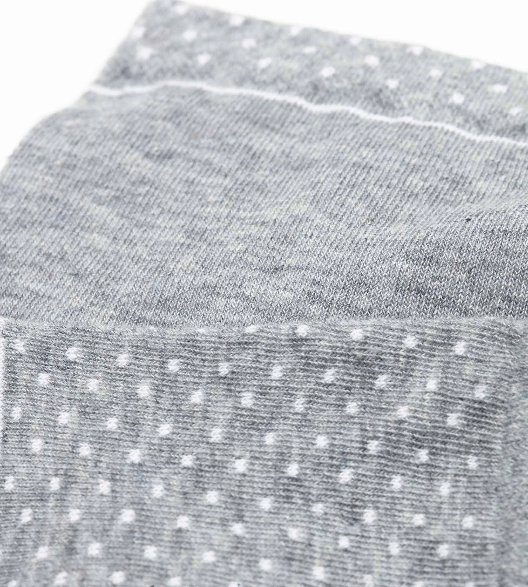 Lot de 2 paires de chaussettes femme en coton bio à pois Gris Dim Good