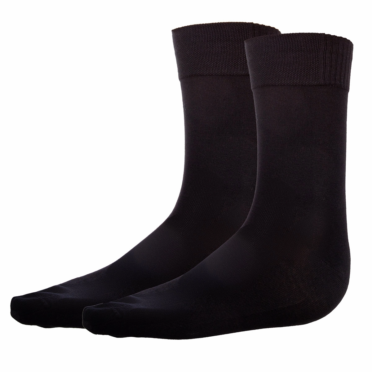 Lot de 2 paires de chaussettes homme en viscose noire Dim Bambou