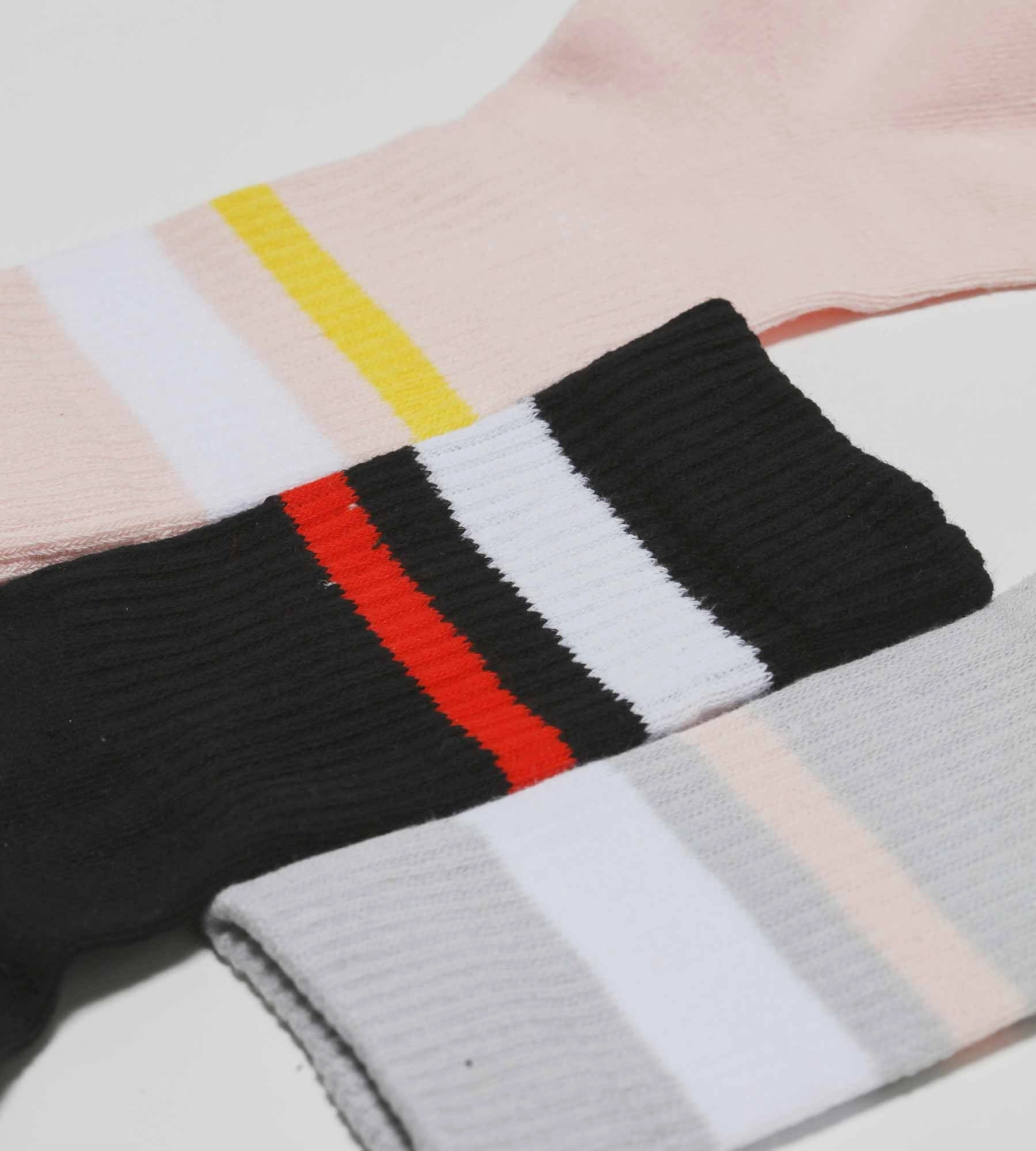 Lot de 3 paires de chaussettes femme en coton Rose Gris EcoDim Sport