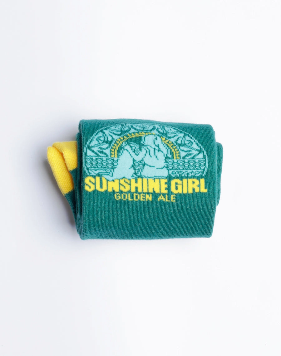 Maui Brewing Company Sunshine Girl Golden Ale Crew Socks