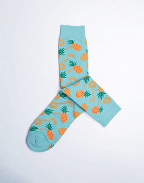 Men's Aloha Pineapple Tropical Crew Socks