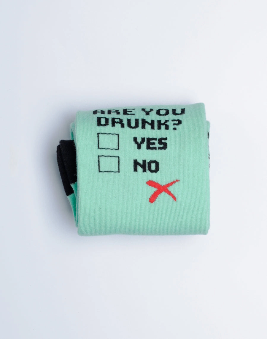 Men's Are You Drunk Party Crew Socks