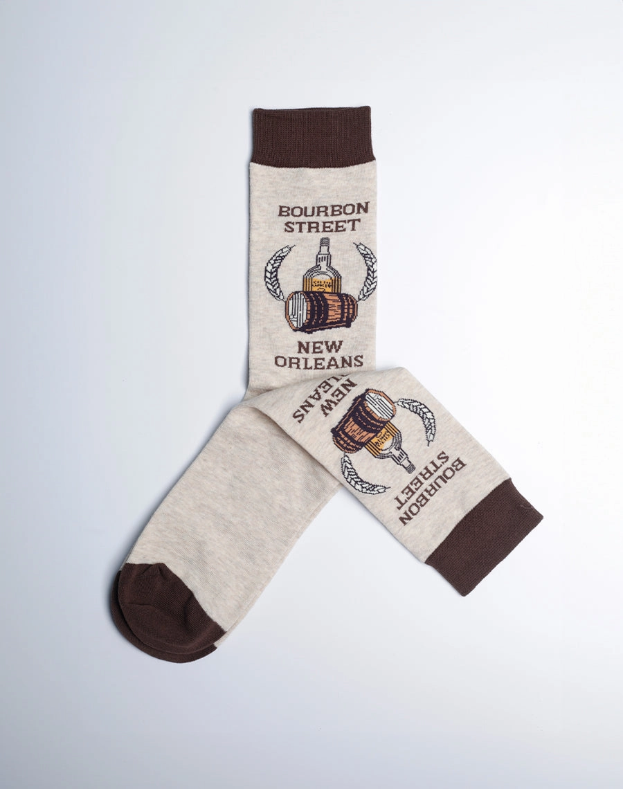 Men's Bourbon Street New Orleans Crew Socks