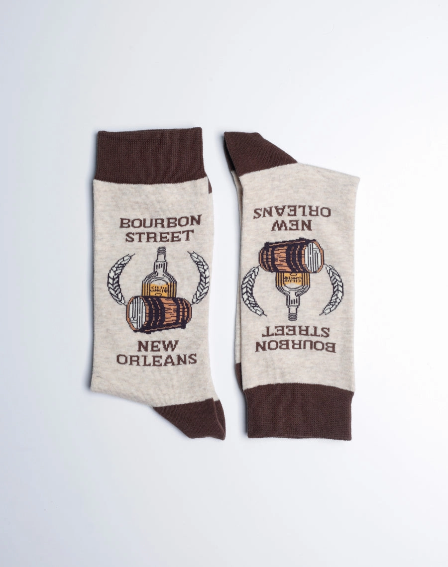 Men's Bourbon Street New Orleans Crew Socks