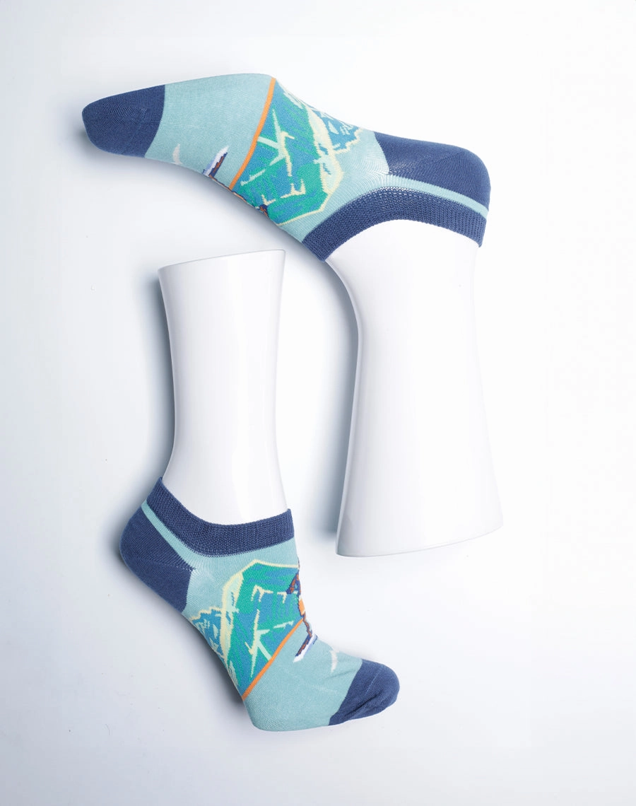 Men's Stand Up Paddle Board Tropical No Show Socks