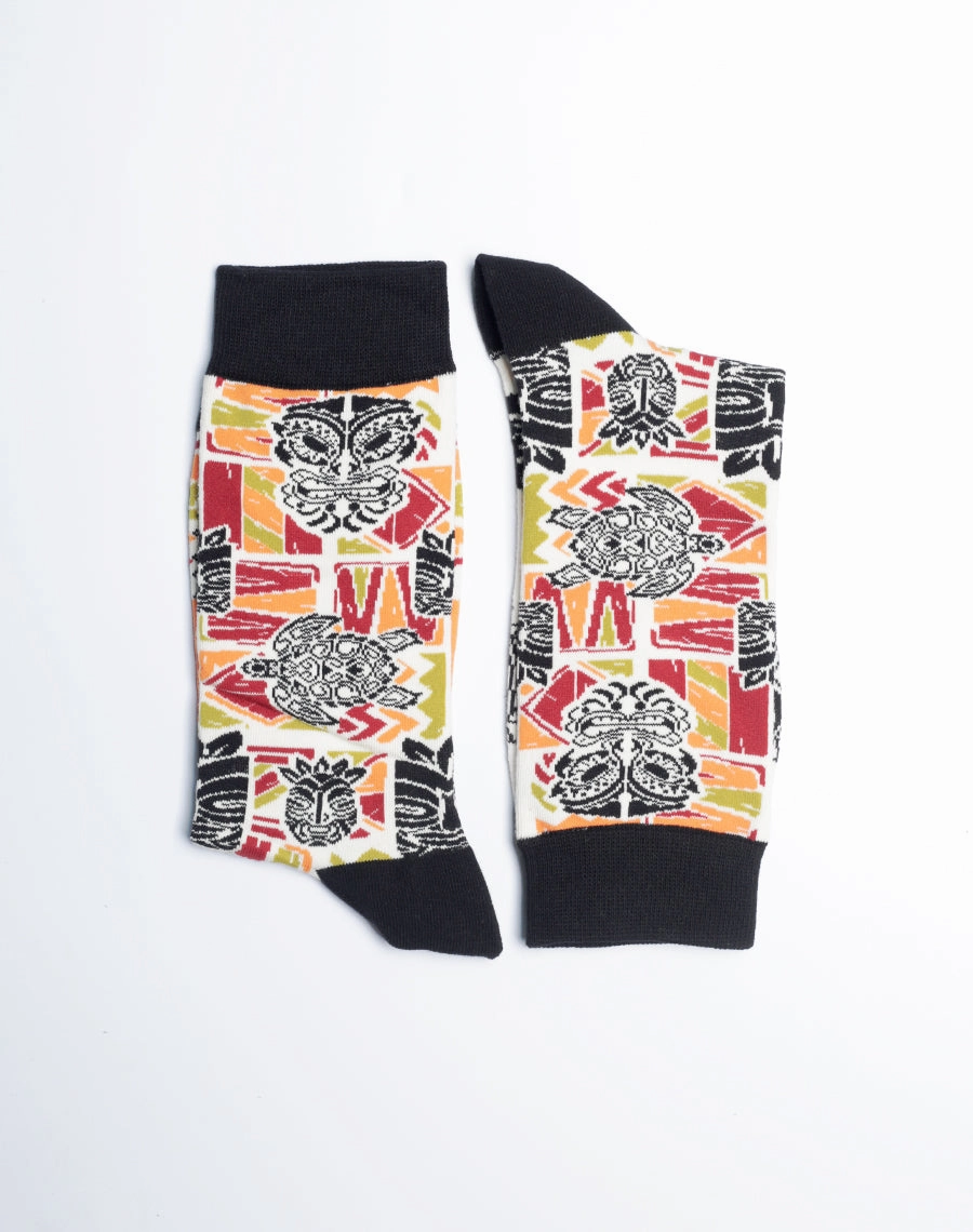 Men's Tribal Mashup Hawaiian Crew Socks