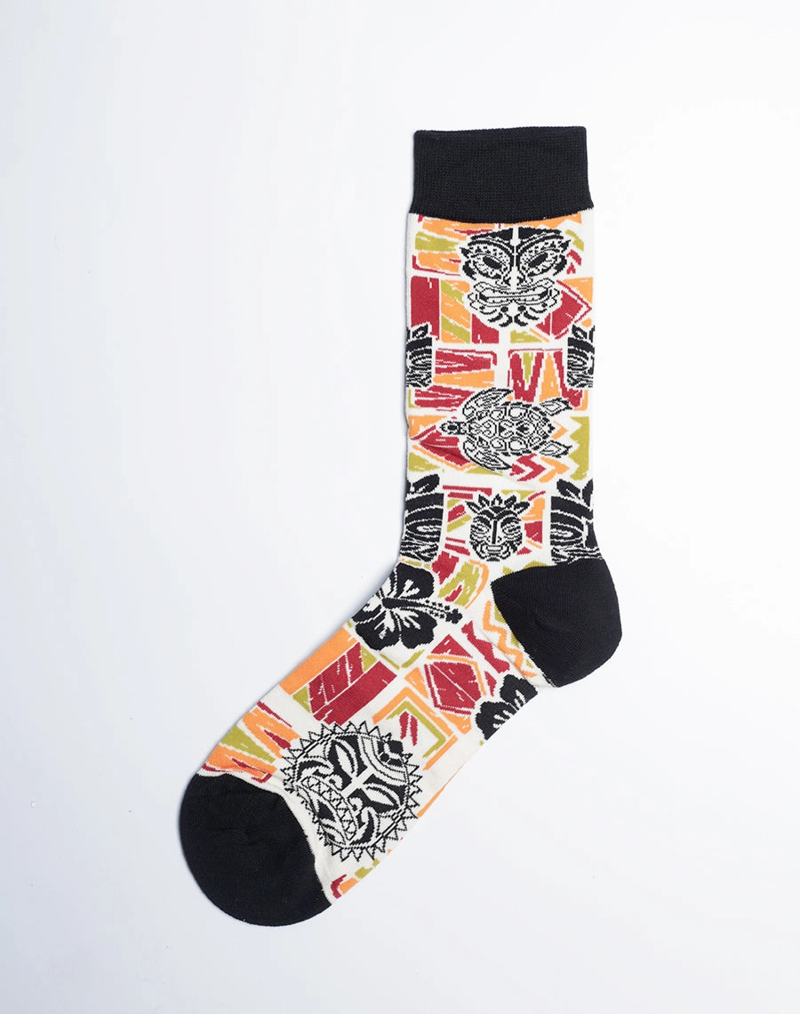 Men's Tribal Mashup Hawaiian Crew Socks