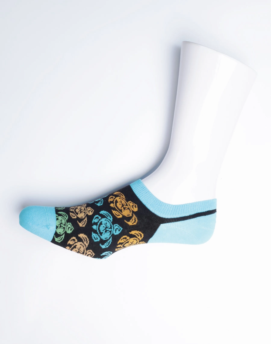 Men's Tribal Turtle Tropical No Show Socks
