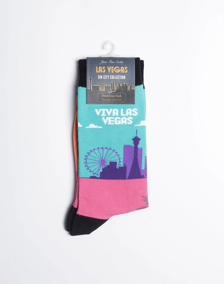 Men's Viva Las Vegas Skyline Crew Socks