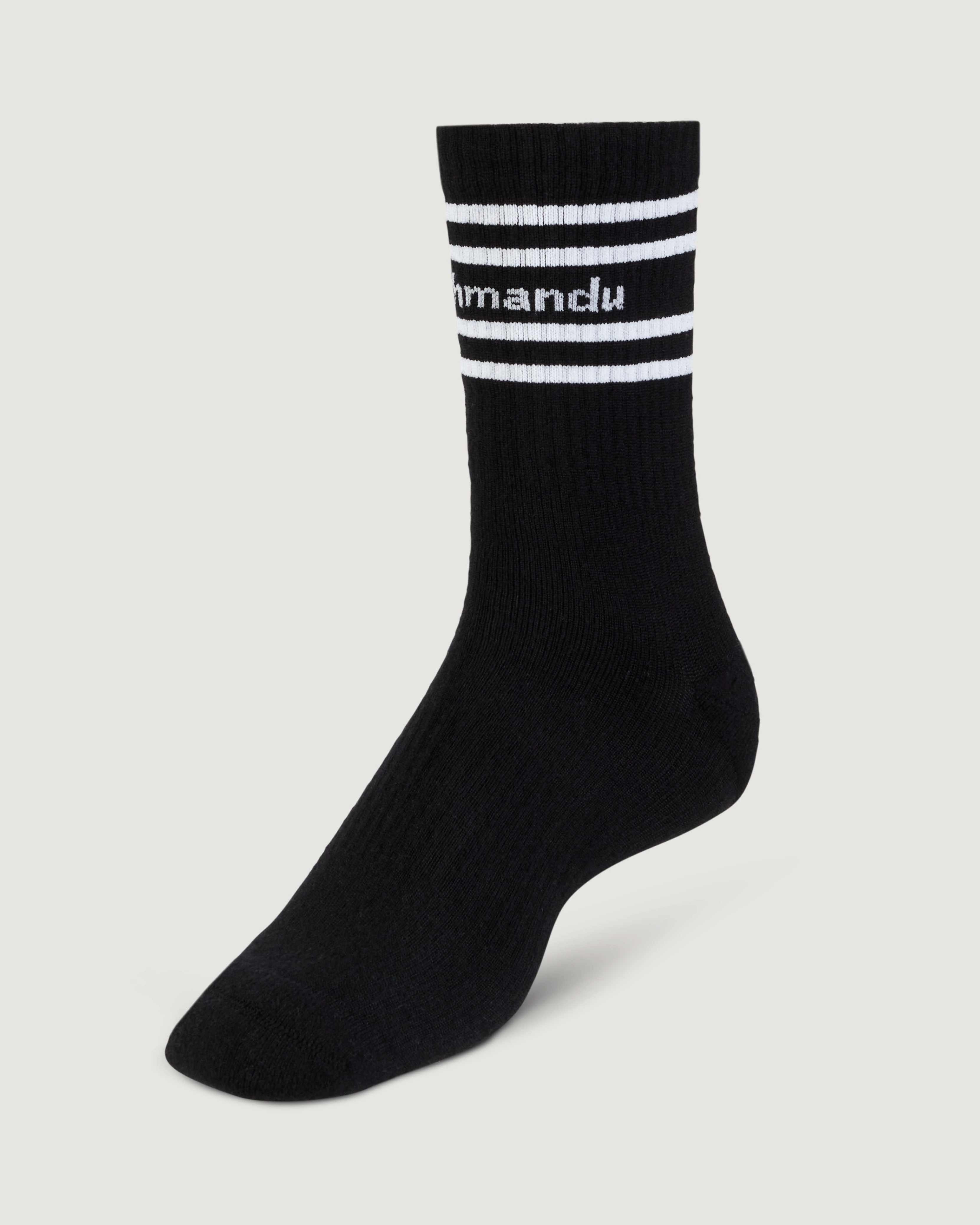NuYarn Unisex Tube Socks - Black