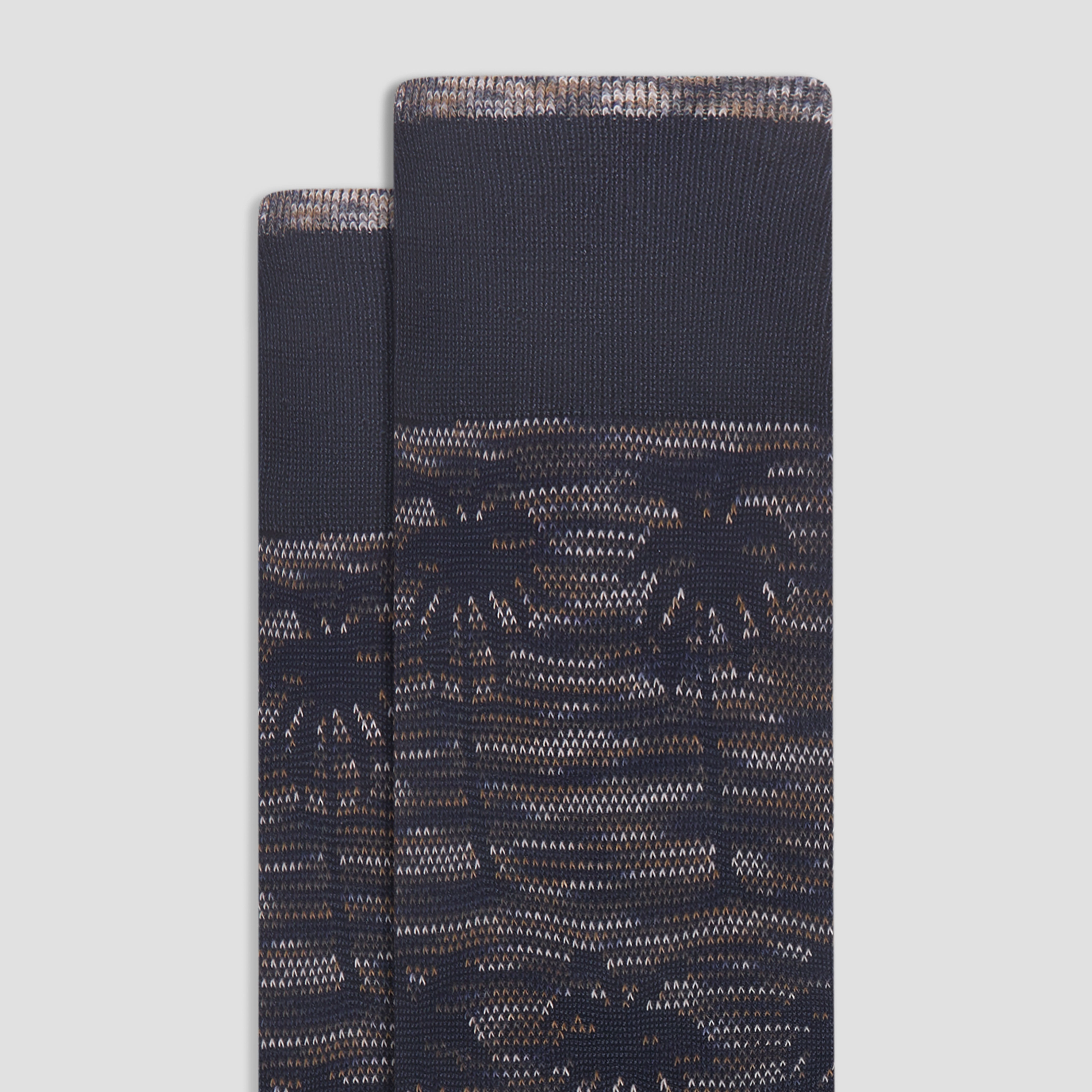 Palm Tree Melange Mid-Calf Socks