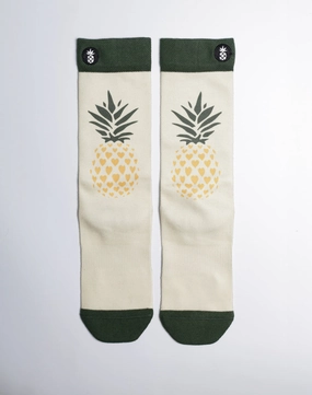 Pineapple Sweetheart Printed Crew Socks