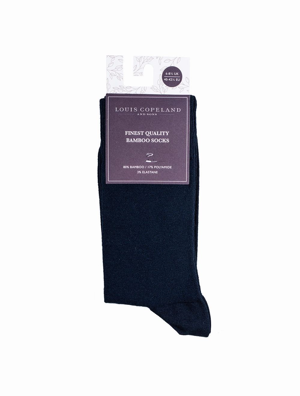 Plain Bamboo Socks Black