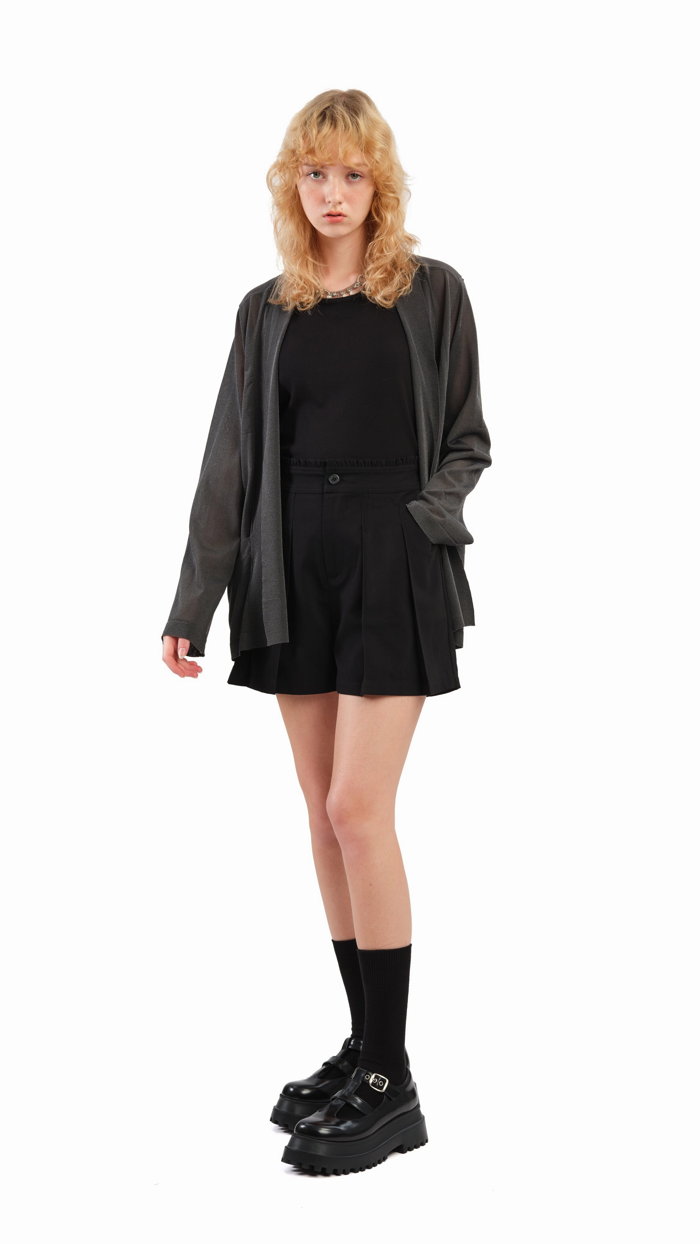 Sheer Knit Blazer