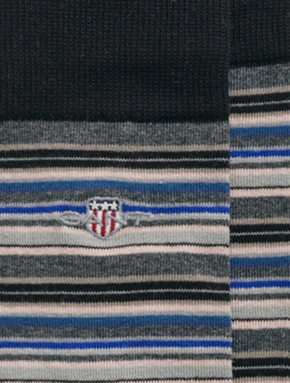 Shield Multi Stripe Socks Black