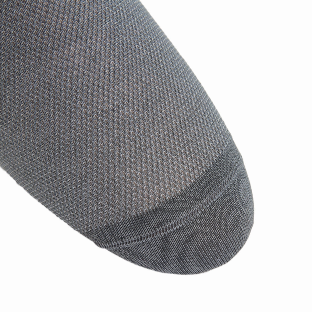 Steel Gray and Ash Nailhead Cotton Sock Linked Toe OTC