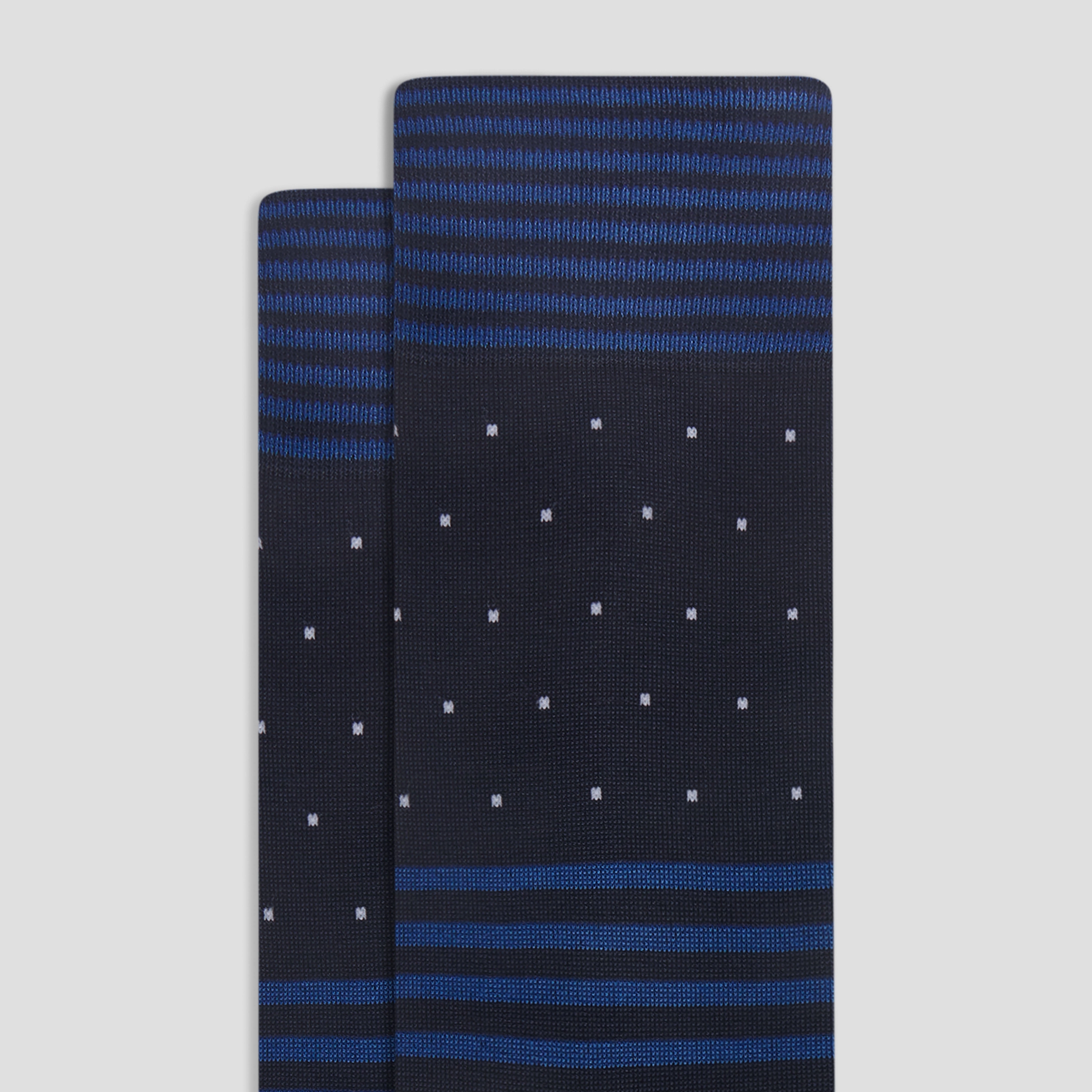 Stripe and Dot Mid-Calf Socks