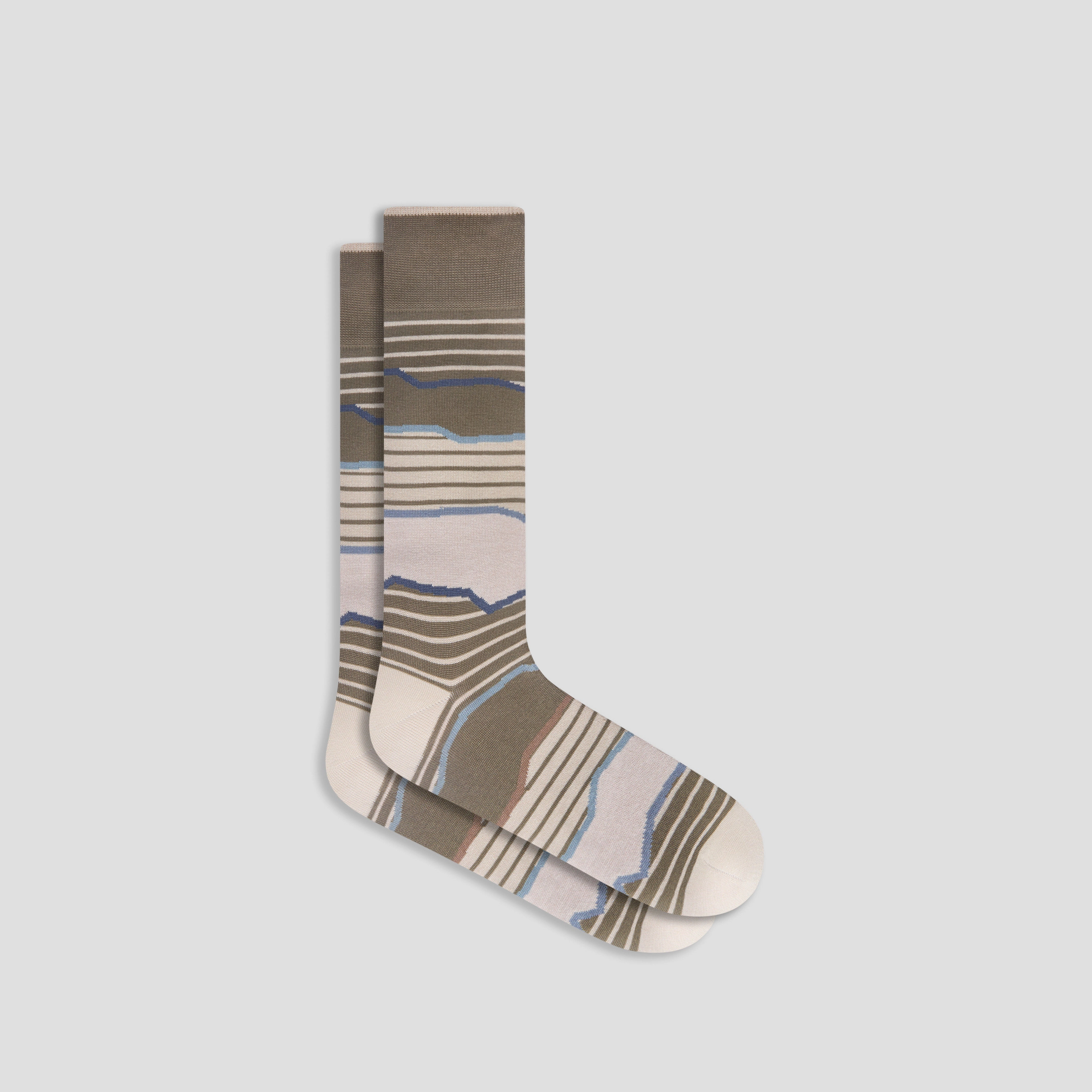 Striped Mid-Calf Socks