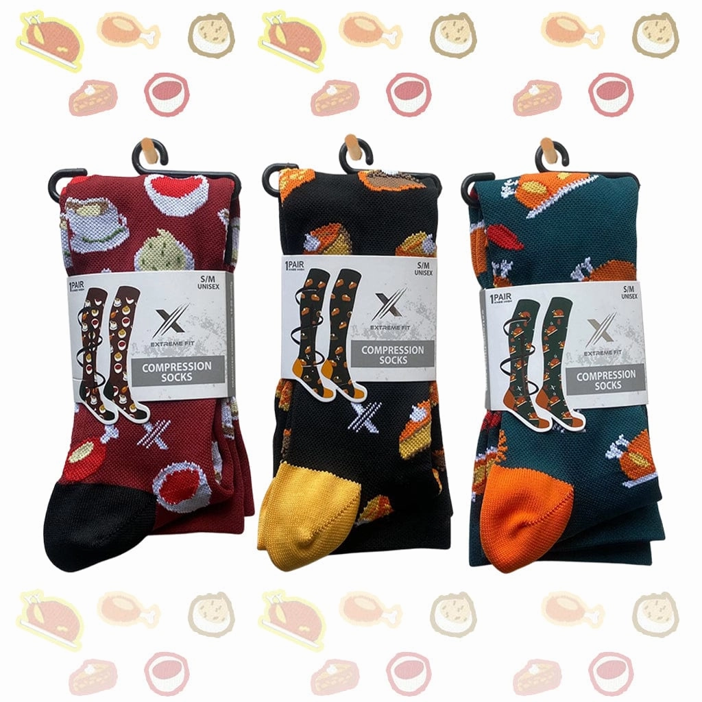 Thanksgiving Compression Socks (3-Pairs)