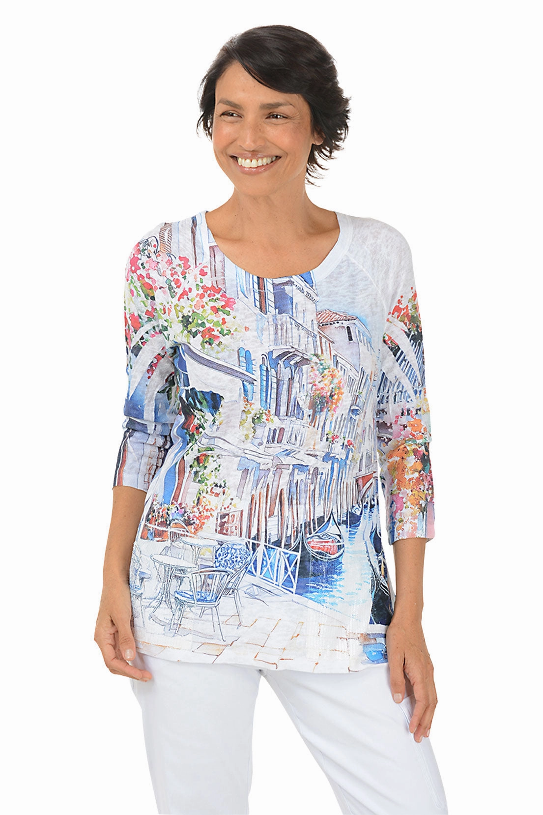 Venice Sequin Pocket Knit Top