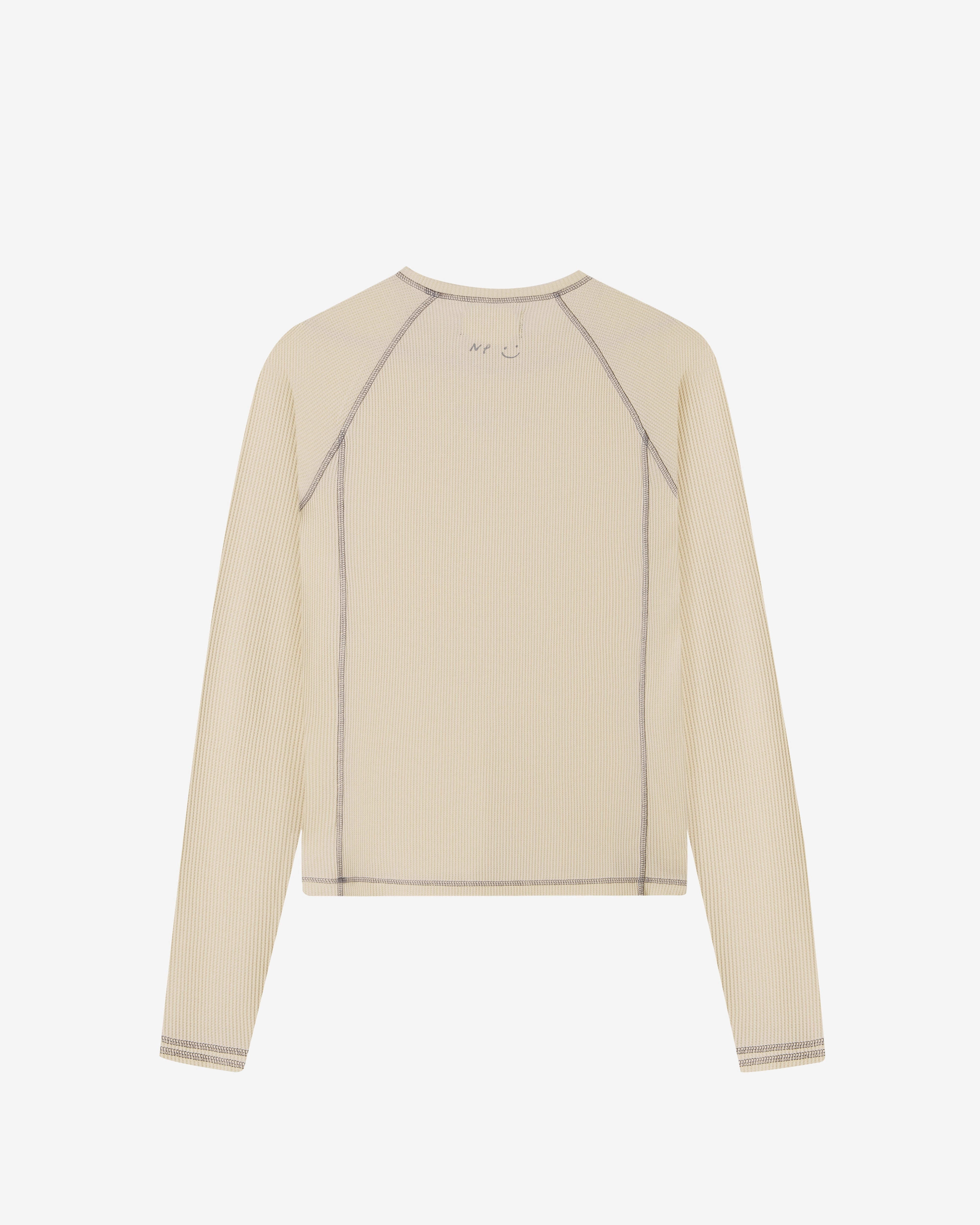 Waffle Long-Sleeve Tee 2 Pack Marshmallow/ Black