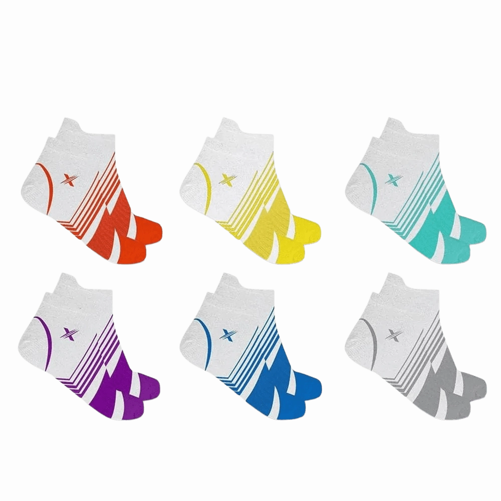 White Edition Ultra V-striped Compression Socks - Low-cut (6-Pairs)