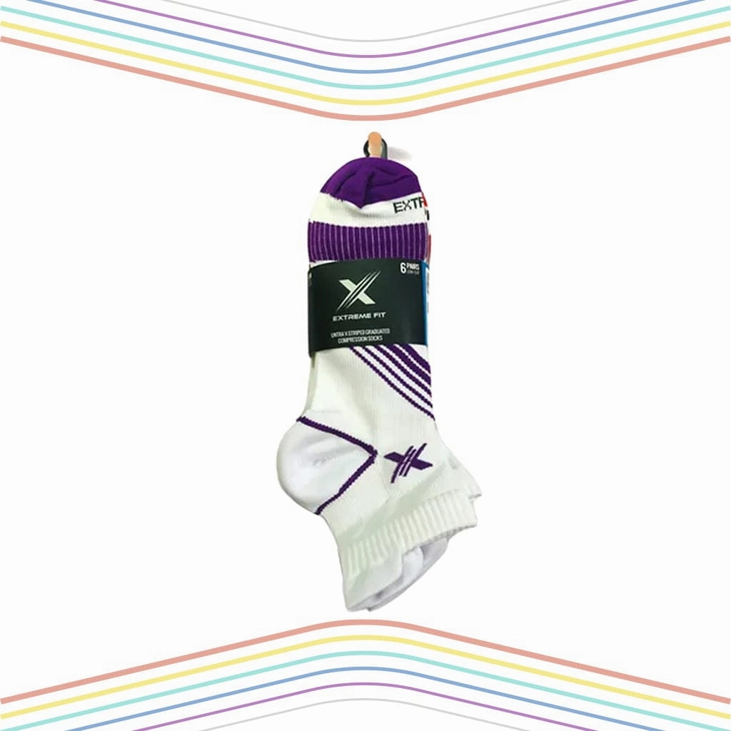 White Edition Ultra V-striped Compression Socks - Low-cut (6-Pairs)