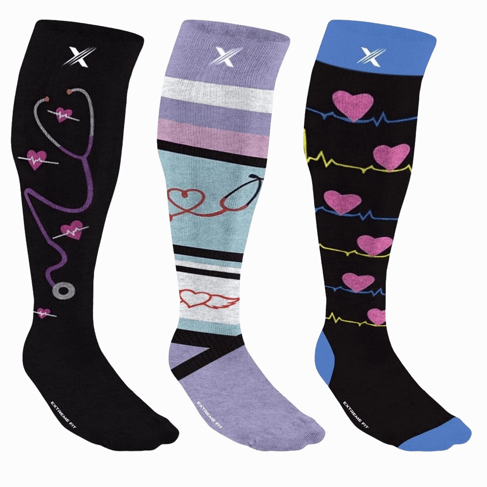 Wide Calf Graduated Socks (3-Pairs)