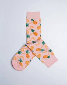 Women's Aloha Pineapple Tropical Crew Socks