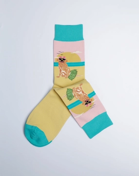 Women's Beach Dog Crew Socks