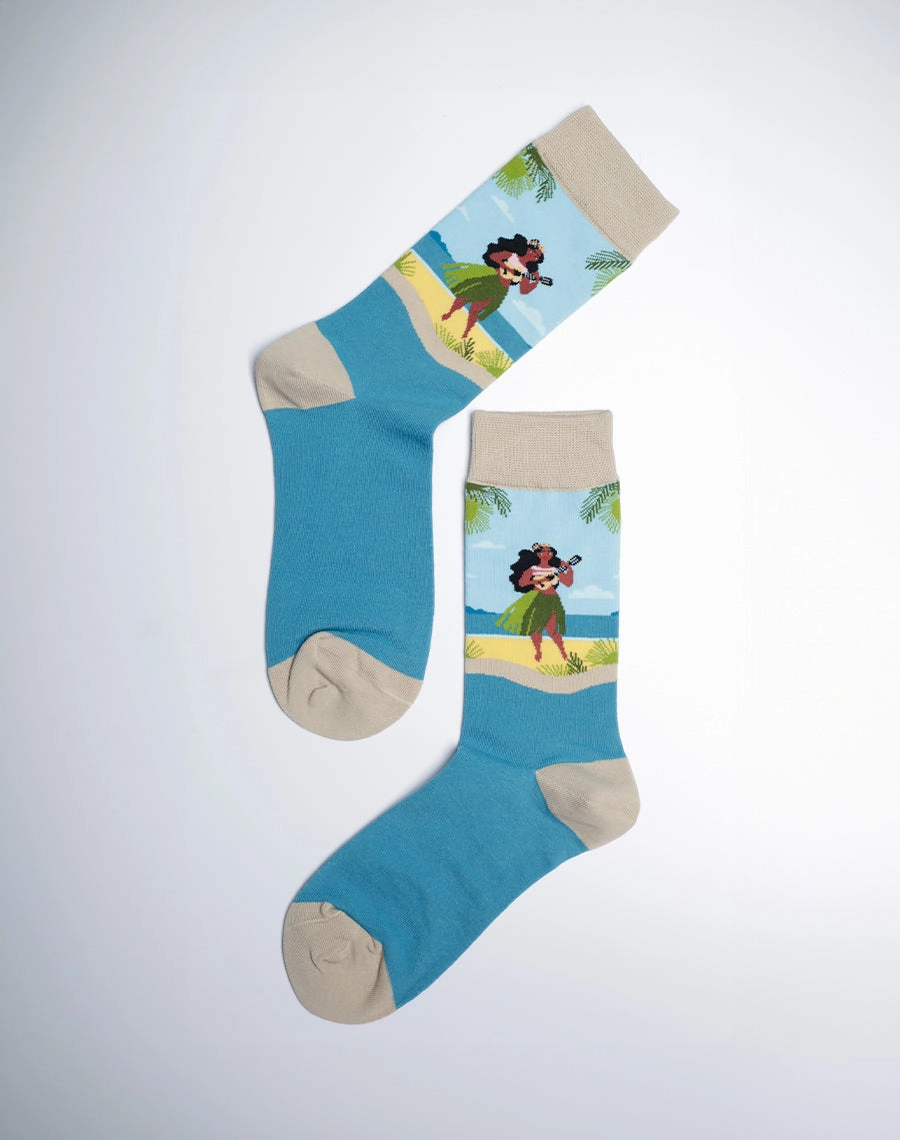 Women's Hawaiian Girl Crew Socks
