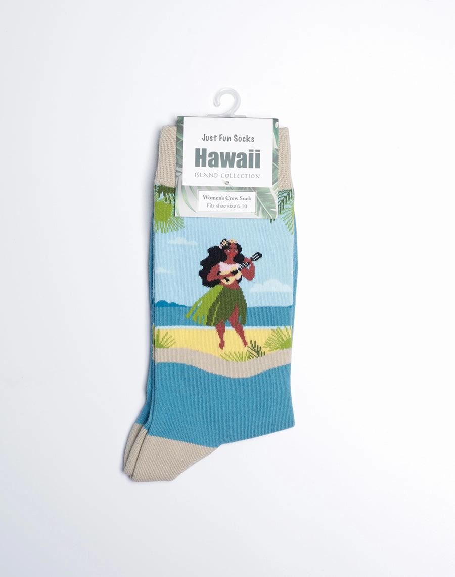 Women's Hawaiian Girl Crew Socks