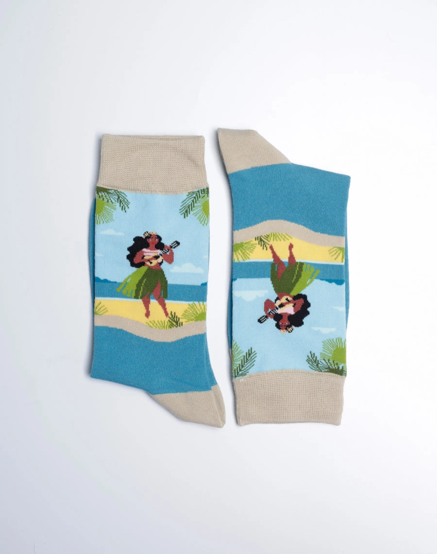 Women's Hawaiian Girl Crew Socks